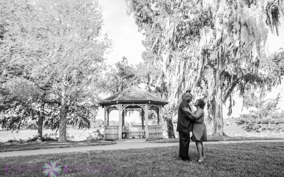 Engagement Session of Yahrah and Freddie in Winter Park, Florida 4-24-2016